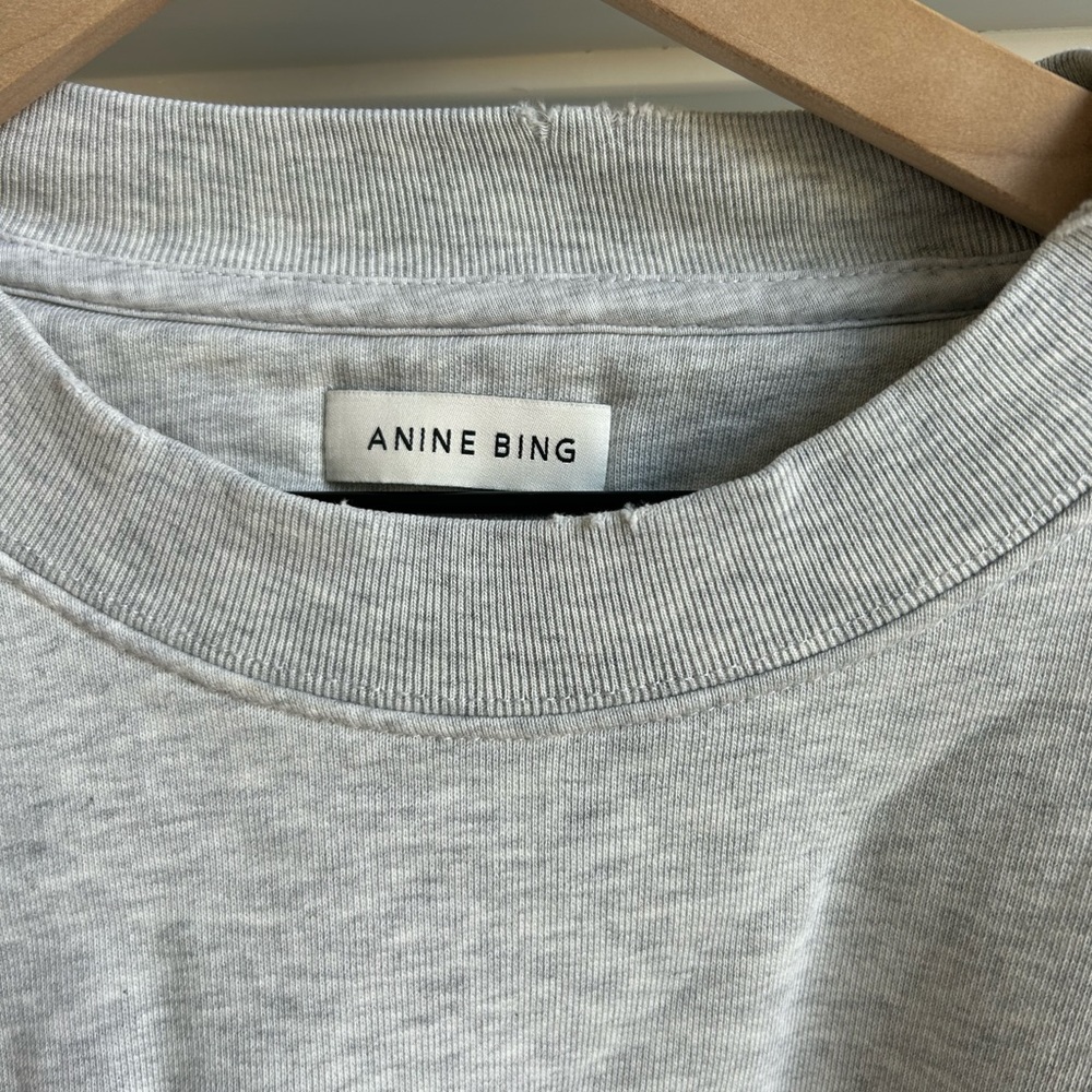 ANINE BING Tyler Sweatshirt in Gray size Large.NWOT - Picture 5 of 11
